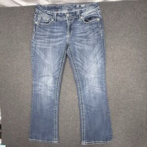 Miss Me Easy Boot Jeans Womens 30 Mid Rise Bootcut Denim Stretch